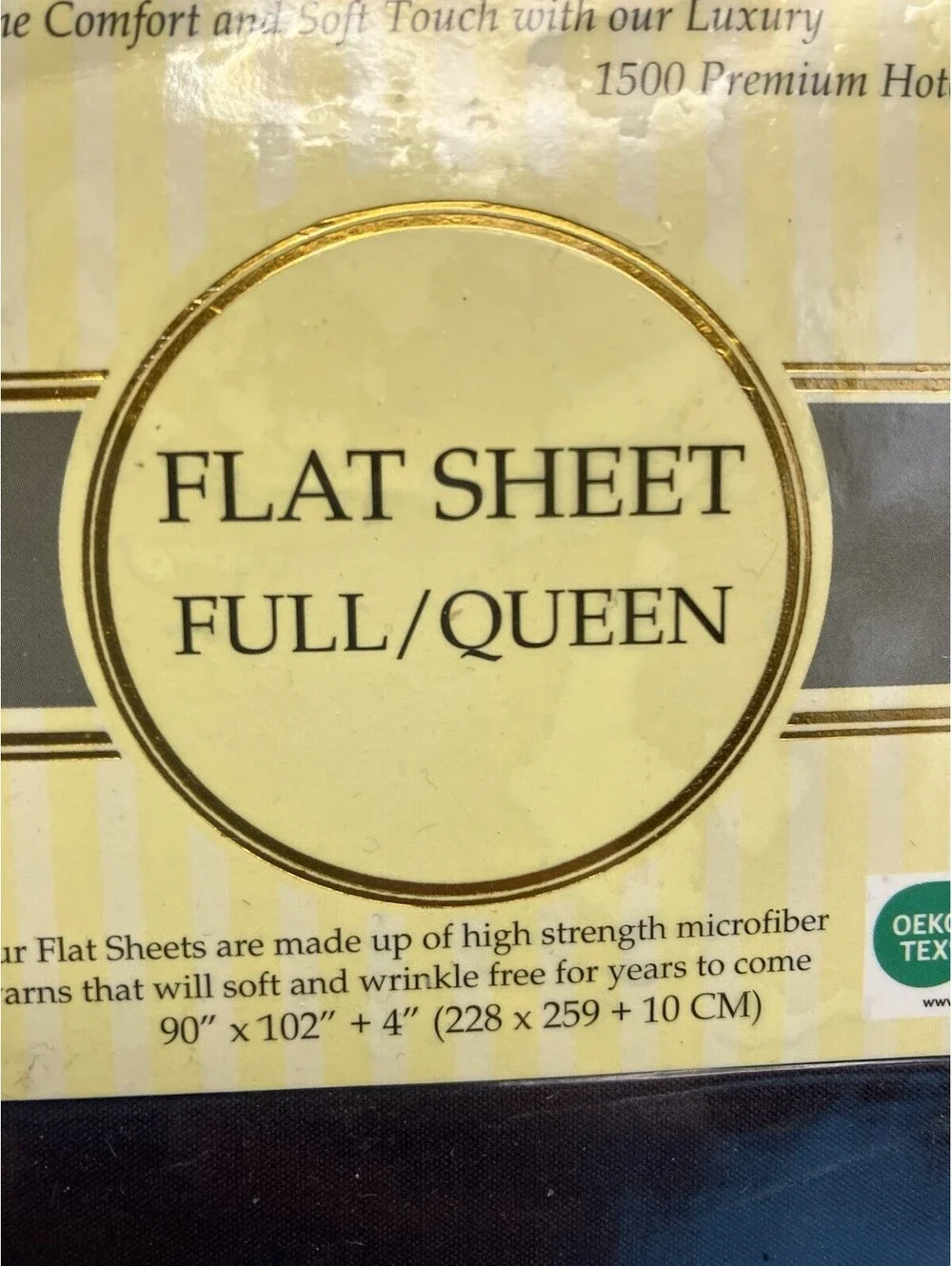 Elegant Comfort Flat Sheet Full/Queen 1500 Thread Quality New Eggplant